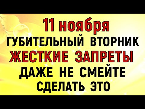 Видео: 11 ноября День Анастасии.  Что нельзя делать сегодня по народным приметам, запреты дня и суеверия.