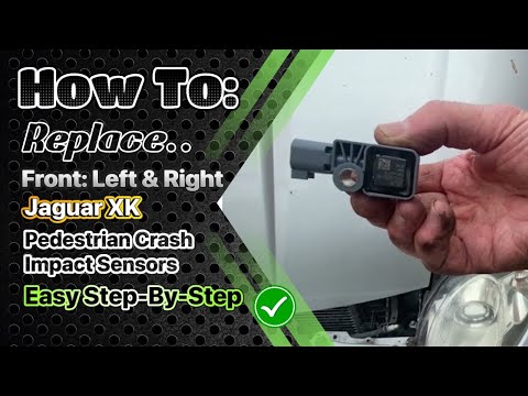 Видео: Замена датчика удара пешехода на Jaguar XK — спереди слева и справа | CrystalClearMechanics
