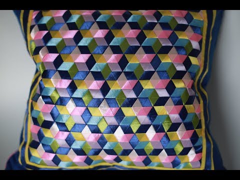 Видео: Плетение лентами, шестицветные звездочки