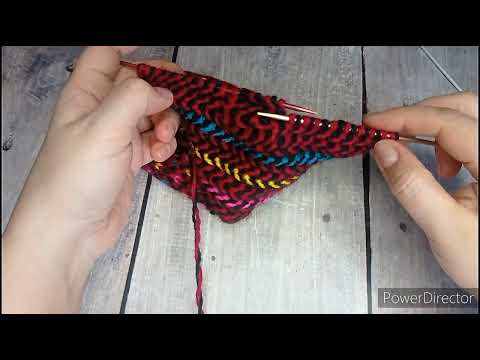 Видео: Второй способ закрытия пятки в джурабках.