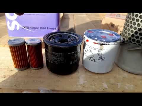 Видео: ТО японского минитрактора Mitsubishi MT 16 D