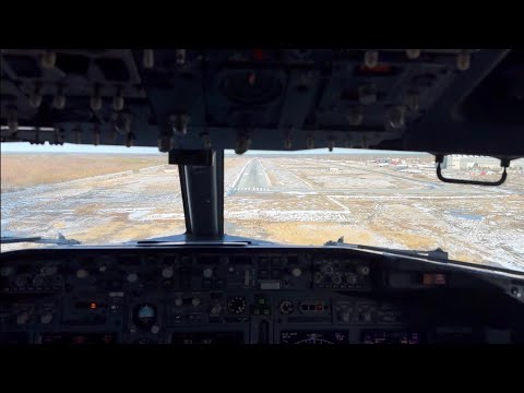 Видео: Рейс Санкт-Петербург - Архангельск. Вид из кабины пилотов. Boeing 737-700