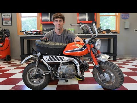 Видео: Honda Z50 1977 года выпуска не заводится. Можно ли её спасти?