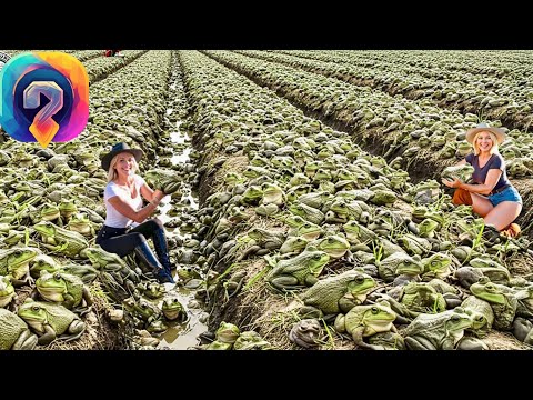 Видео: Как МИЛЛИЛАРДЫ лягушек перерабатывают  — удивительное фермерство по производству лягушачьего мяса!