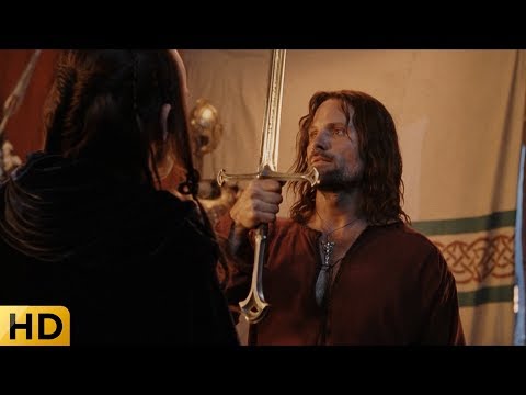 Видео: Элронд дарует Арагорну меч короля Гондора. Властелин колец: Возвращение короля.