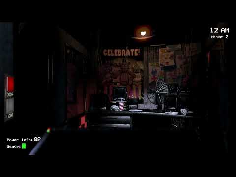 Видео: Прохождение five nights at freddy's 2 ночь