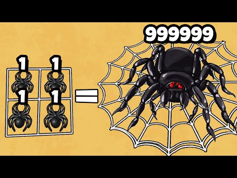 Видео: ЭВОЛЮЦИЯ ОБЪЕДИНЕНИЯ ПАУКОВ, МАКСИМАЛЬНЫЙ УРОВЕНЬ! | Spider Run