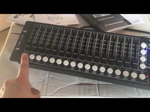 Видео: Управление световыми приборами. Eurolite DMX move control 512 / Сцены