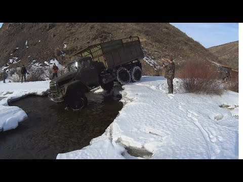 Видео: Каракастечка зимой  ЗИЛ131 ГАЗ66 2018 Зима Часть 1