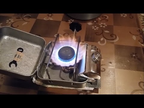 Видео: Frankenstove на базе примуса ПТ-1 с тихой горелкой