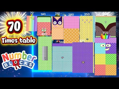 Видео: Таблица чисел на 70 | Учимся считать большие числа | Умножение | Привет, Джордж