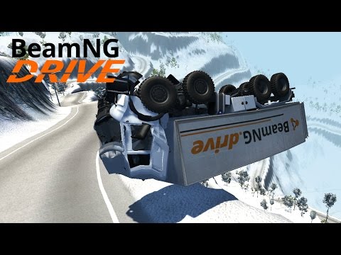 Видео: BeamNG.Drive - Скользкий Спуск!