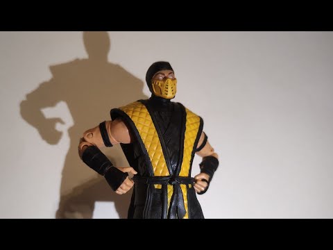 Видео: Обзор фигурки классического Скорпиона. McFarlane toys Mortal Kombat Klassic Scorpion