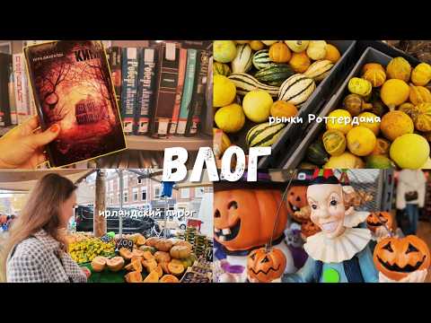 Видео: ОСЕННИЙ ВЛОГ🍂: Рынки и магазины Роттердама, ирландский пирог и СТИВЕН КИНГ 👀