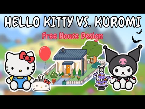 Видео: HELLO KITTY против KUROMI Бесплатный дизайн дома ❤️💜 Идеи дома Toca Boca 😍 TOCA GIRLZ