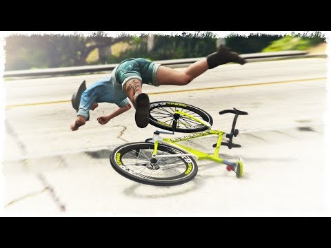 Видео: НЕУДАЧНО ПОКАТАЛСЯ НА ВЕЛОСИПЕДЕ В GTA ONLINE!!!