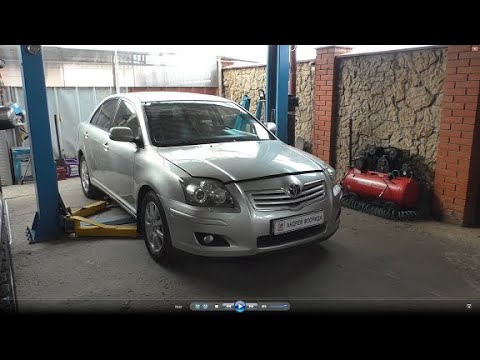Видео: Замена задних сайлентблоков передних рычагов на Toyota Avensis 2,0 Тойота Авенсис 2007 года