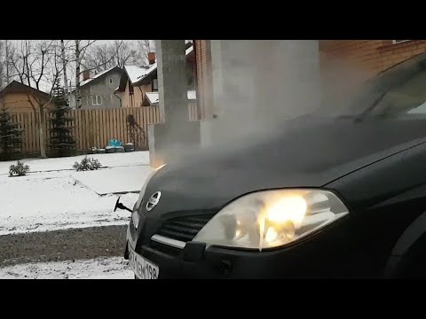 Видео: Nissan Primera P12 Омыватель фар