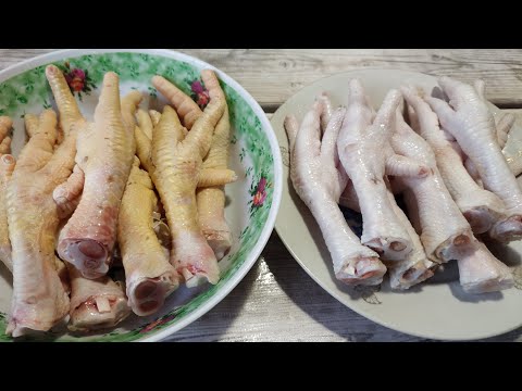 Видео: Так просто чистить  куриные лапки. Как чистить куриные лапки. Вьетнамская кухня.