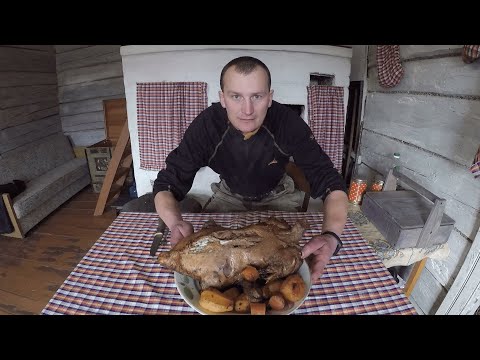 Видео: КУПИЛ ХУТОР в ЛЕСУ на краю БОЛОТА. Часть 20. Дикий гусь в русской печи. Жизнь в лесу.