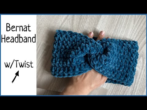 Видео: Как связать повязку крючком 2021 | Bernat Повязка на голову ...
