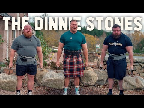 Видео: Самый сильный человек в мире поднимает камни Динни! || при участии Рейно Нела и Трея Митчелла