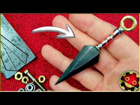 Видео: Как сделать кунайский ножi драгоценный камень с винтом и шестигранными гайками🇷🇺