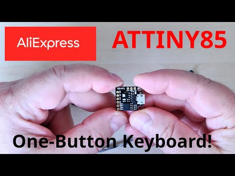 Видео: Миниатюрный мозг ATtiny85 — создаём клавиатуру из одной кнопки!