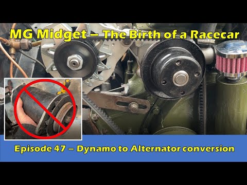 Видео: MG Midget 1275: переделка динамо-машины в генератор — рождение гоночного автомобиля (серия 47)