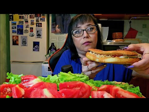 Видео: Мукбанг | Шаурма Классика, Веган и в Багете | Обжор Асмр