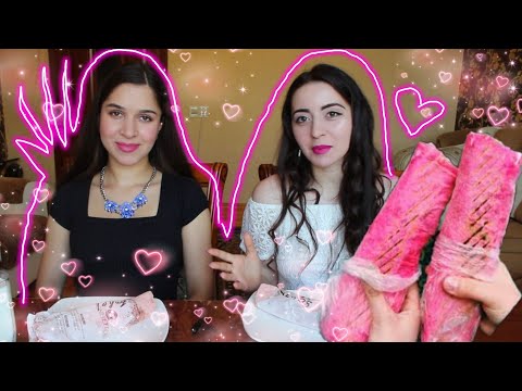 Видео: РОЗОВАЯ ШАУРМА ПРОТИВ ДОНЕРА / MUKBANG / #AykaEmilly askFatima