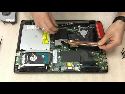 Видео: Разборка/сборка ноутбука Asus GL553VD. Чистка от пыли, замена термопасты.