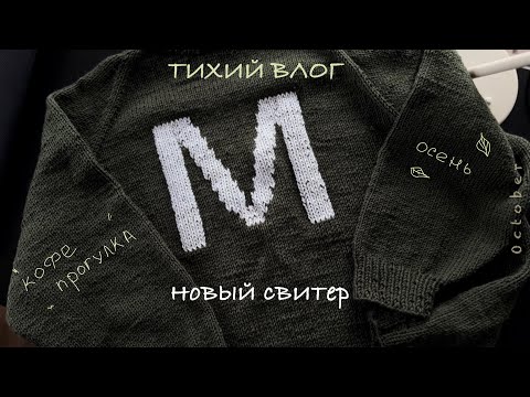Видео: Тихий влог| вяжу свитер, гуляю с собакой, наслаждаюсь