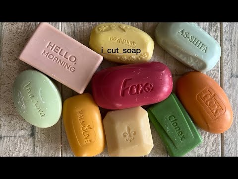 Видео: ASMR cutting dry soap carving/soap carving/relax video/резка сухого мыла