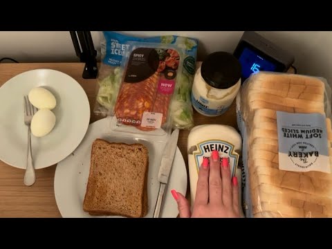 Видео: ASMR: Приготовление сэндвичей | Яичный майонез на белом хлебе + чоризо и салат на чёрном хлебе. М...
