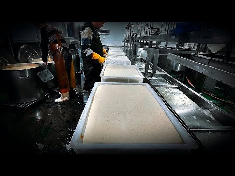 Видео: [Изучаем фабрику тофу] Оказывается, сегодняшний тофу был приготовлен до того, как вы проснулись!