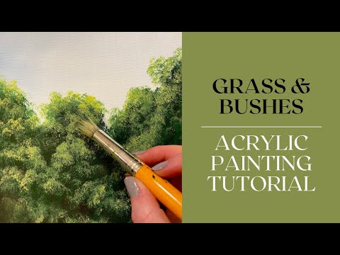 Видео: Easy BUSHES — урок по рисованию акрилом