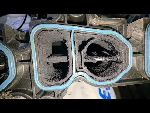 Видео: BMW G20. Чистка впускного коллектора орехоструем.