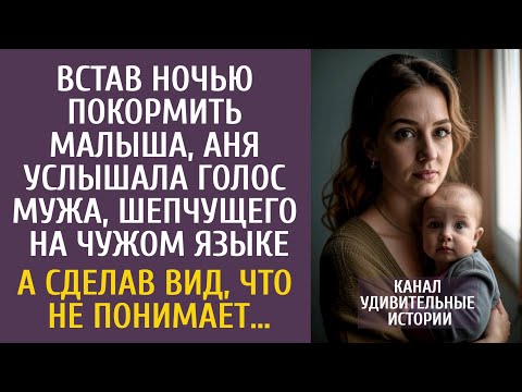 Видео: Встав ночью к малышу, Аня услышала мужа, шепчущего на чужом языке… А сделав вид, что не понимает…