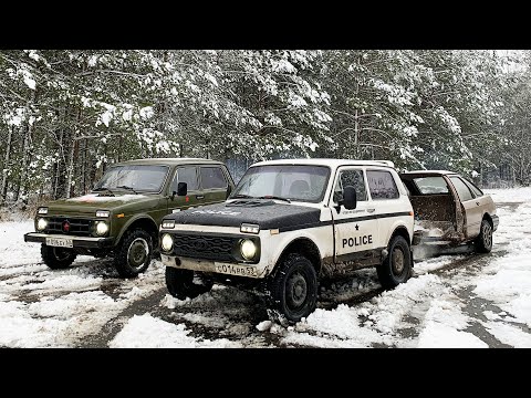 Видео: ГОНКА С ПРИЦЕПОМ ИЗ МАШИНЫ НА НИВАХ! ЭТО ЭПИЧНО!
