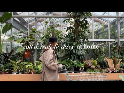 Видео: Мягкий и реалистичный еженедельный видеоблог | Домашние дни, покупка цветов + уход за кожей