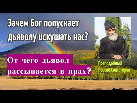 Видео: Зачем Бог попускает дьяволу искушать нас? От чего дьявол рассыпается в прах? Паисий Святогорец.