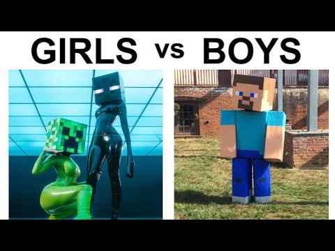 Видео: ЛУЧШИЕ МЕМЫ МАЛЬЧИКИ ПРОТИВ ДЕВОЧЕК MINECRAFT