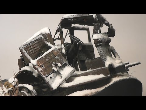 Видео: виньетка  (диорама) "в снегах Финляндии"