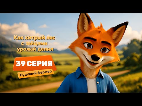 Видео: Серия 39 – Будущий фермер | Как хитрый лис с зайцами урожай делил