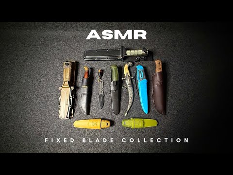 Видео: ASMR | Представлена ​​коллекция с фиксированным клинком | Whispers & Steel
