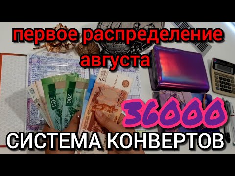 Видео: #62 первое распределение августа 36000р / цель закрыта