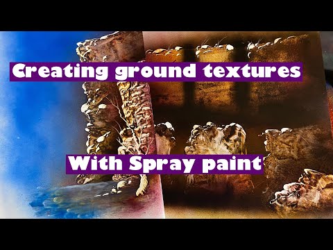 Видео: Лучшие советы по рисованию аэрозольной краской: удивительные текстуры земли
