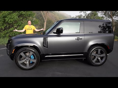 Видео: Land Rover Defender 90 V8 - совершенно безумен
