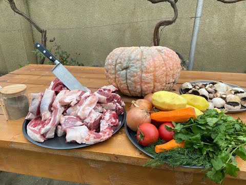 Видео: Мясо в ТЫКВЕ, КОТОРОЕ ТАЕТ ВО РТУ!!!!